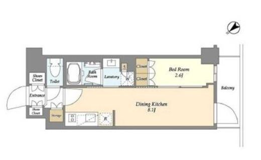 グランカーサ瑞江　402号室　間取り