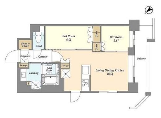 グランカーサ瑞江　508号室　間取り