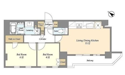 グランカーサ瑞江　601号室　間取り