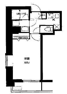 T&G神田マンション　1301号室　間取り