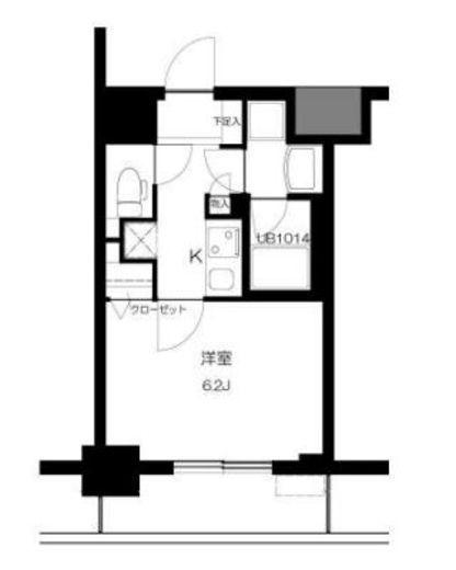 T&G神田マンション　604号室　間取り
