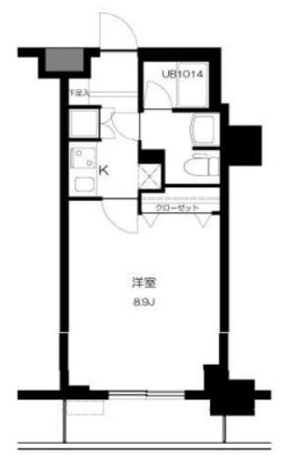 T&G神田マンション　902号室　間取り