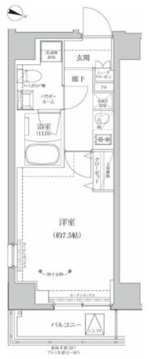 RELUXIA両国Ⅱ (リルシア両国Ⅱ)　201号室　間取り