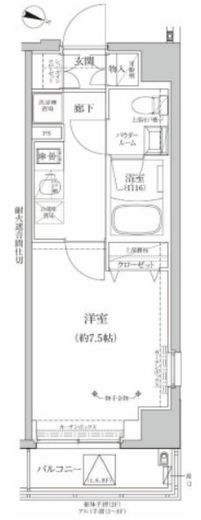 RELUXIA両国Ⅱ (リルシア両国Ⅱ)　503号室　間取り