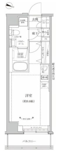 RELUXIA両国Ⅱ (リルシア両国Ⅱ)　802号室　間取り