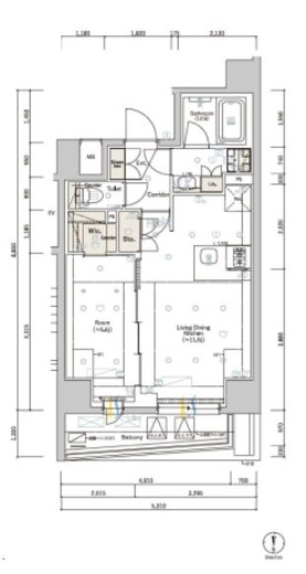 SYFORME SUMIYOSHIⅢ (シーフォルム住吉3)　701号室　間取り