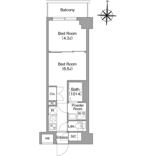 BPRレジデンス大島　102号室　間取り