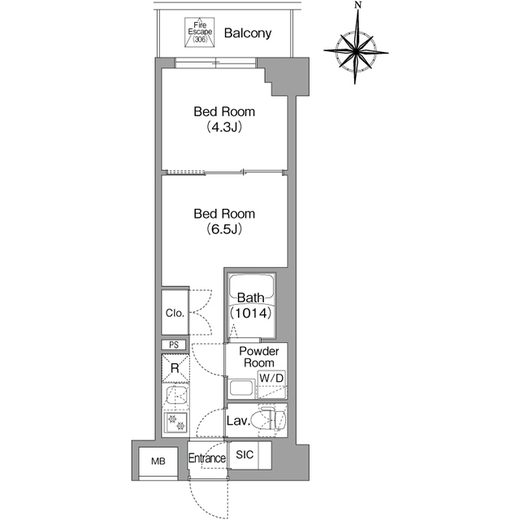 BPRレジデンス大島　104号室　間取り