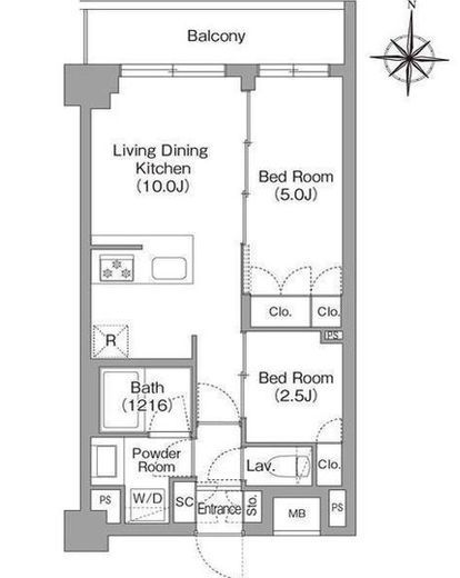 BPRレジデンス大島　109号室　間取り