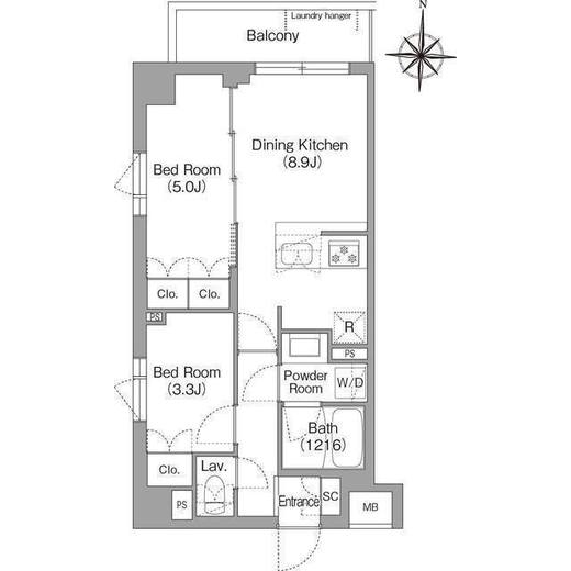BPRレジデンス大島　301号室　間取り
