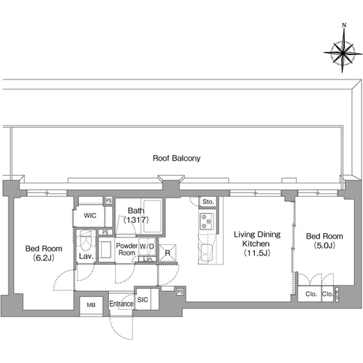 BPRレジデンス大島　503号室　間取り