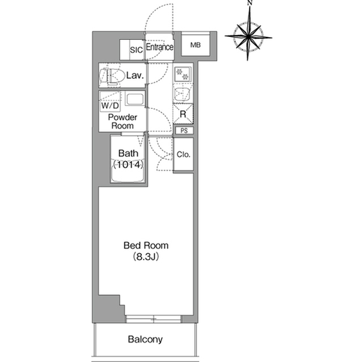 BPRレジデンス大島　507号室　間取り