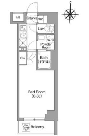 BPRレジデンス大島　110号室　間取り