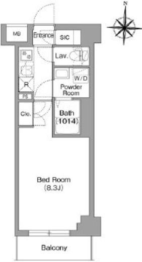 BPRレジデンス大島　413号室　間取り