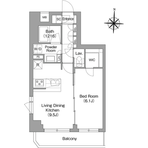 BPRレジデンス大島　315号室　間取り