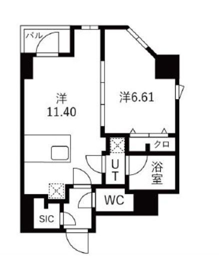 TRADIS森下　903号室　間取り