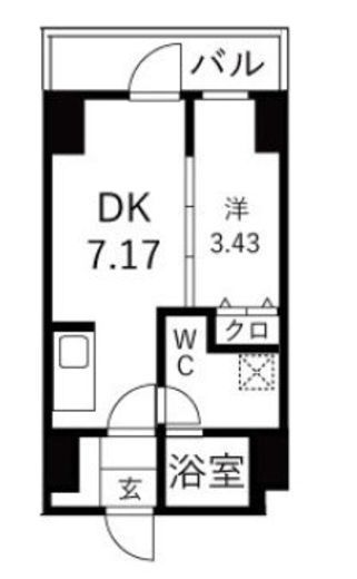 TRADIS森下　602号室　間取り