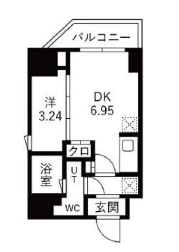 TRADIS森下　701号室　間取り