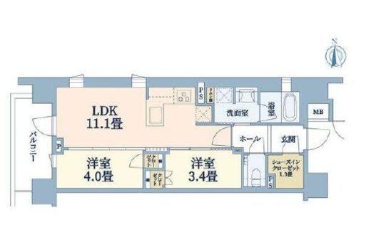 パークホームズ浅草六丁目　601号室　間取り