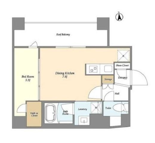 グランカーサ上野松が谷　1001号室　間取り