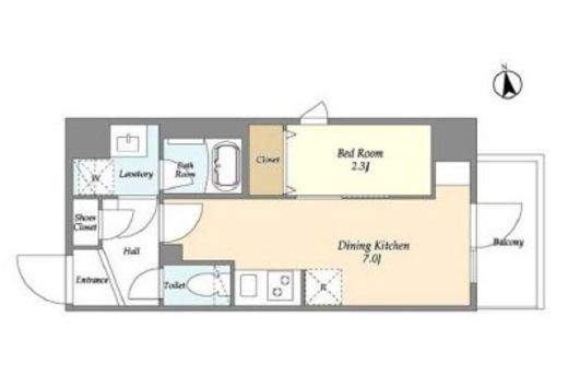 グランカーサ上野松が谷　803号室　間取り
