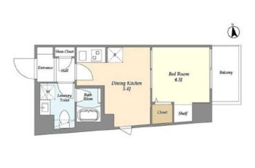 グランカーサ上野松が谷　702号室　間取り