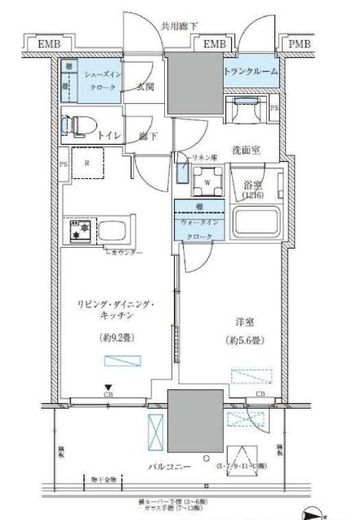 パークアクシス西大島コンフォートスクエア　1125号室　間取り