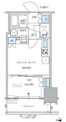 パークアクシス西大島コンフォートスクエア　1136号室　間取り