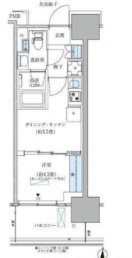 パークアクシス西大島コンフォートスクエア　908号室　間取り