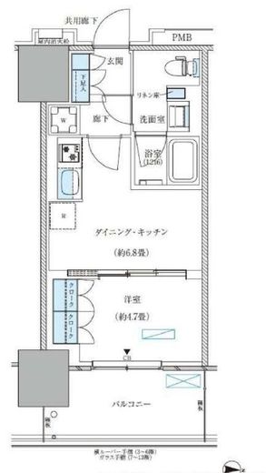 パークアクシス西大島コンフォートスクエア　922号室　間取り