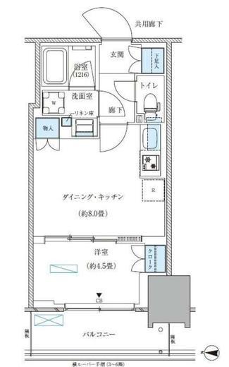 パークアクシス西大島コンフォートスクエア　1036号室　間取り