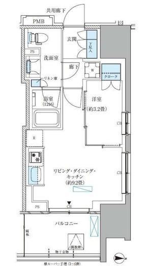 パークアクシス西大島コンフォートスクエア　426号室　間取り