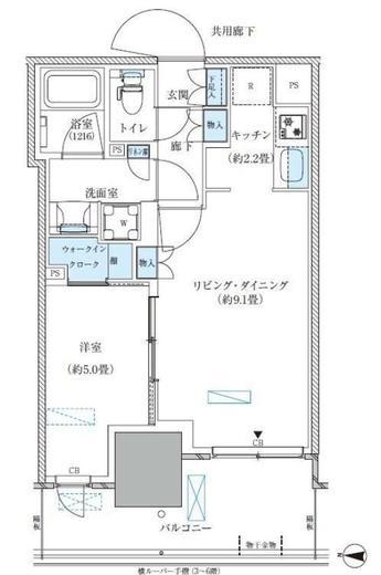 パークアクシス西大島コンフォートスクエア　428号室　間取り