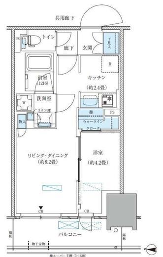 パークアクシス西大島コンフォートスクエア　431号室　間取り