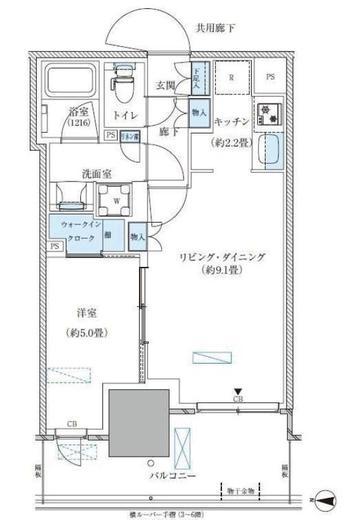 パークアクシス西大島コンフォートスクエア　928号室　間取り