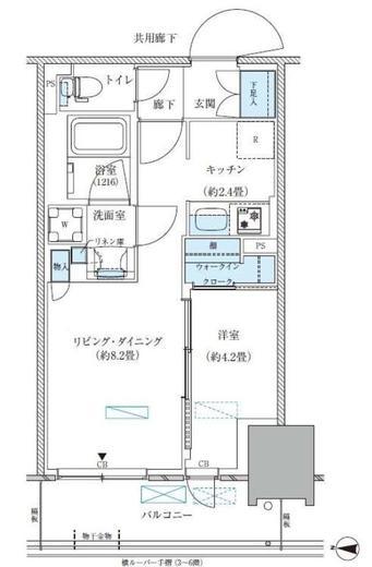 パークアクシス西大島コンフォートスクエア　931号室　間取り