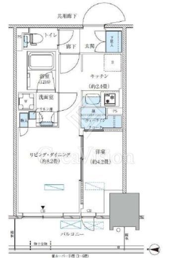 パークアクシス西大島コンフォートスクエア　1131号室　間取り