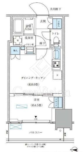 パークアクシス西大島コンフォートスクエア　1236号室　間取り