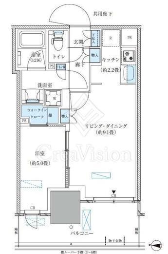 パークアクシス西大島コンフォートスクエア　1228号室　間取り
