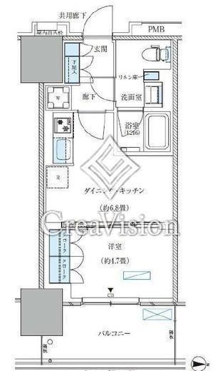 パークアクシス西大島コンフォートスクエア　518号室　間取り