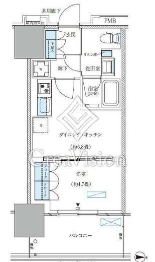 パークアクシス西大島コンフォートスクエア　522号室　間取り