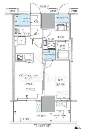 パークアクシス西大島コンフォートスクエア　525号室　間取り