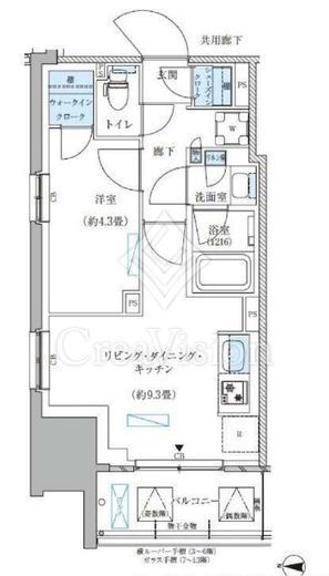 パークアクシス西大島コンフォートスクエア　527号室　間取り