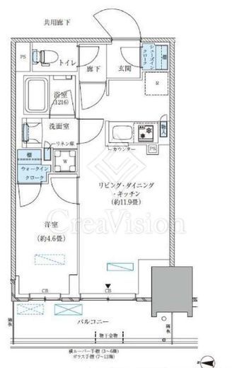 パークアクシス西大島コンフォートスクエア　529号室　間取り