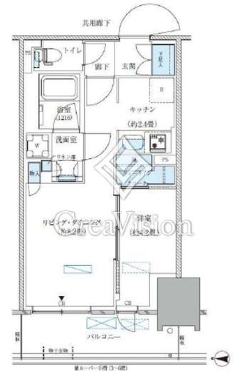 パークアクシス西大島コンフォートスクエア　631号室　間取り