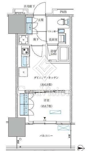 パークアクシス西大島コンフォートスクエア　822号室　間取り