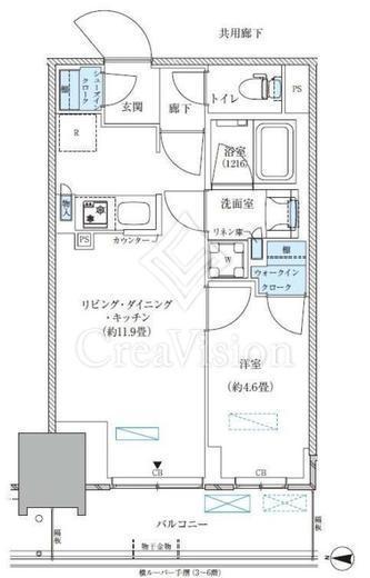 パークアクシス西大島コンフォートスクエア　534号室　間取り