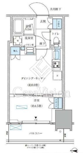 パークアクシス西大島コンフォートスクエア　536号室　間取り