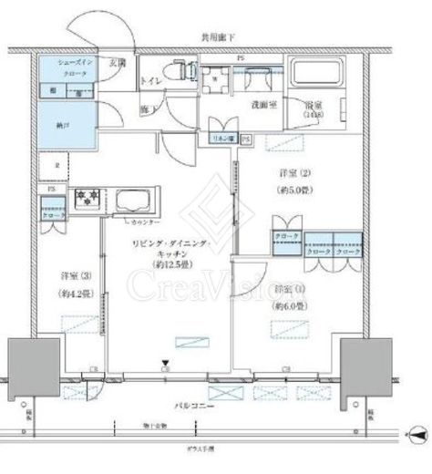 パークアクシス西大島コンフォートスクエア　1418号室　間取り