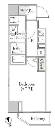 ルミークアン北上野　901号室　間取り